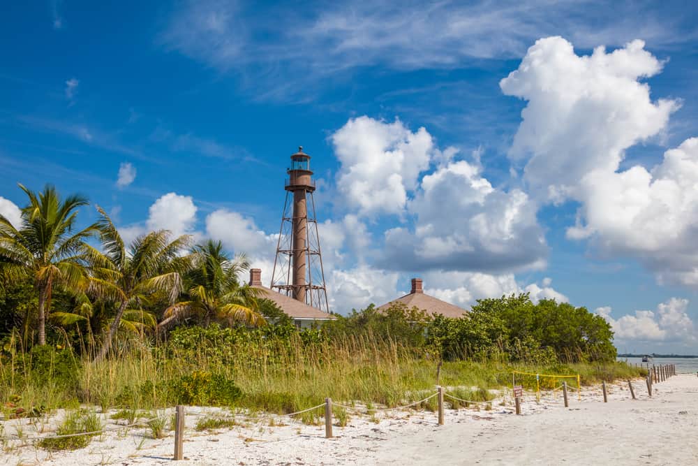 Lighthouse Beach on Sanibel Island is a unique beach in South Florida.