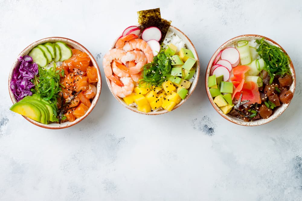 Come try one of the healthy food options at Poke Fin