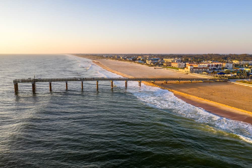 St Augustine Beach is one of the best central florida day trips for families as there are so many different activities to do during sunrise