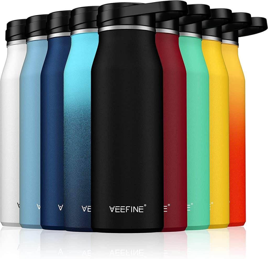 These colorful insulated water bottles keep your drinks cold all day!