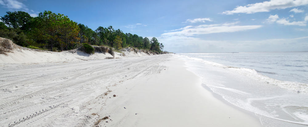 The beautiful white sands of Fernandina Beach one of the best beaches in Jacksonville.