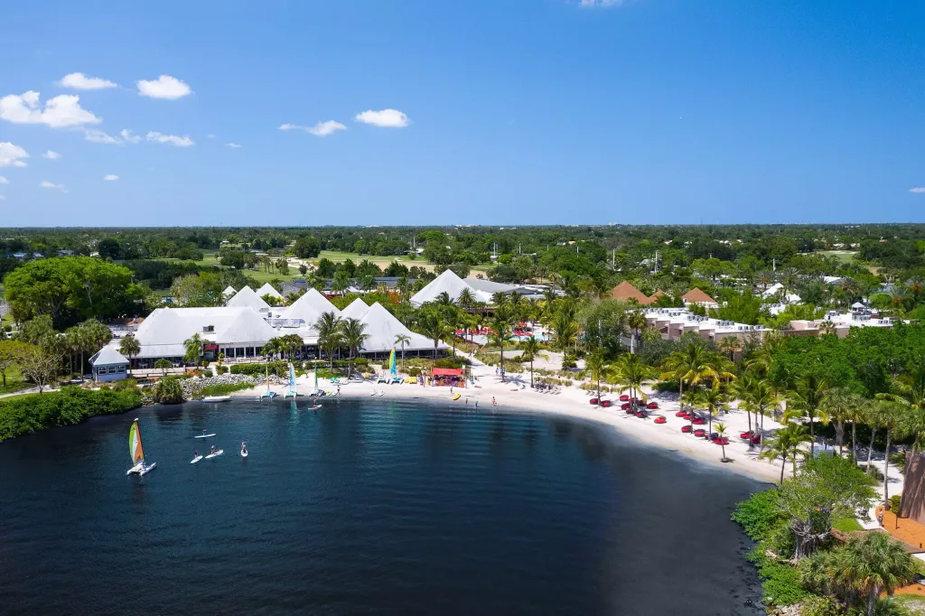 An overhead view of Club Med Sandpiper Bay in Florida.