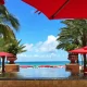 red umbrellas and amazing resort hotels in florida