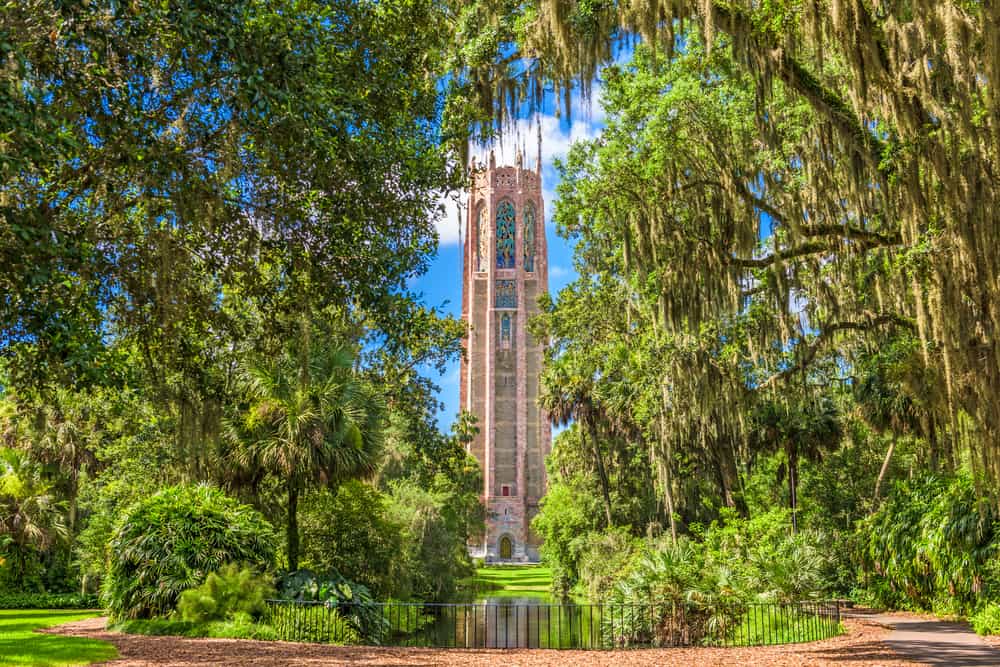 The unique gardens and singing tower of Bok Gardens make it one of the best places to visit in Florida.