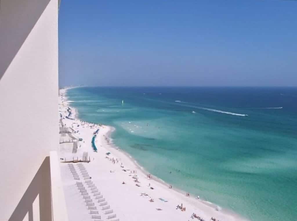The amazing view of the Gulf of Mexico from the Gulf Front Condo. 