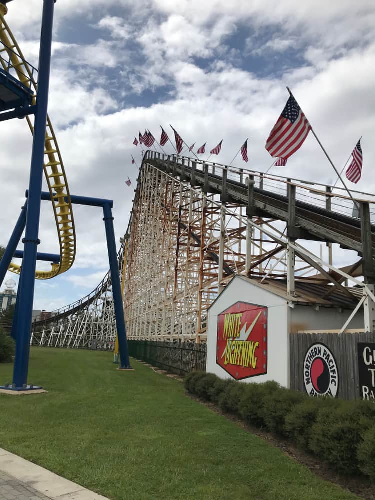 A couple of the roller coasters at Fun Spot America Theme Park.
