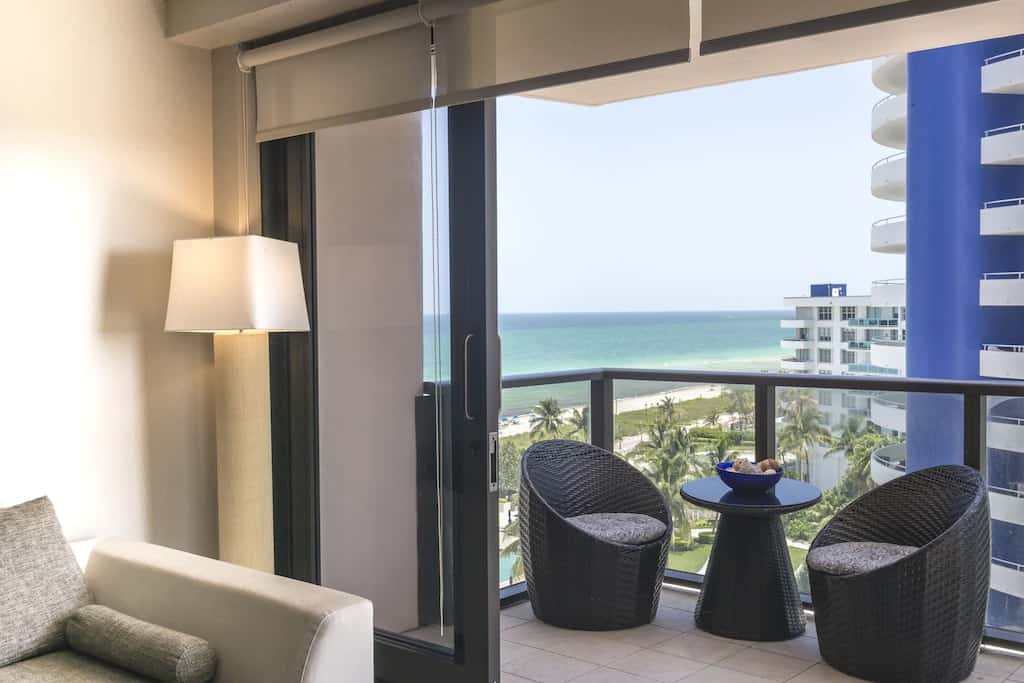 balcony view of the ocean from the alexander luxury condo