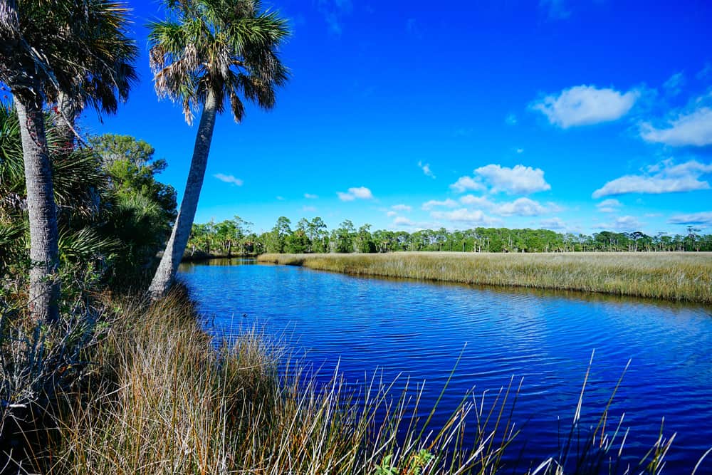 A canal at one of the best things to do in Spring Hills, FL, Hernando Beach