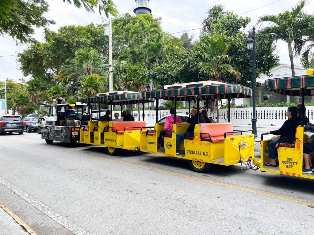 hop along the conch train for a tour of the city