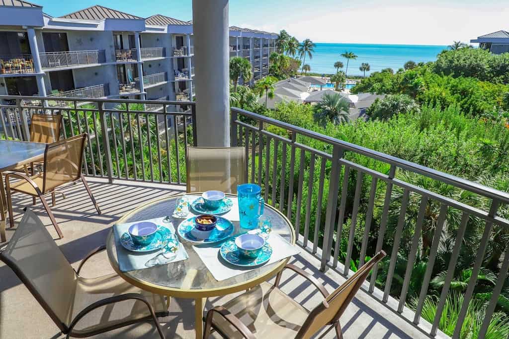 Amazing ocean and pool view from the balcony of the Key West Penthouse