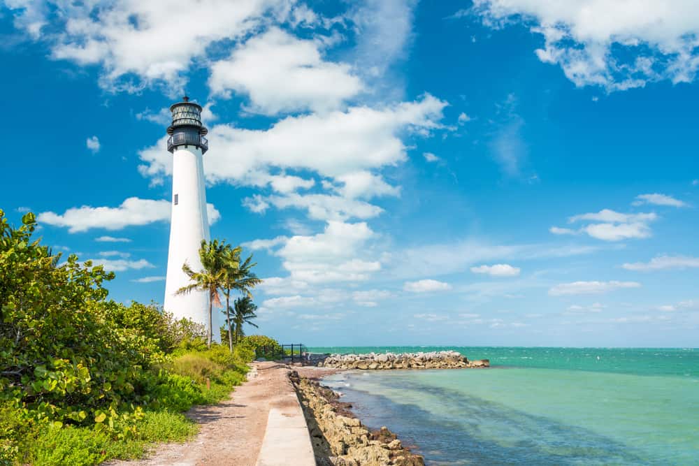 The lighthouse on Key Biscayne, a great date night in Miami. 