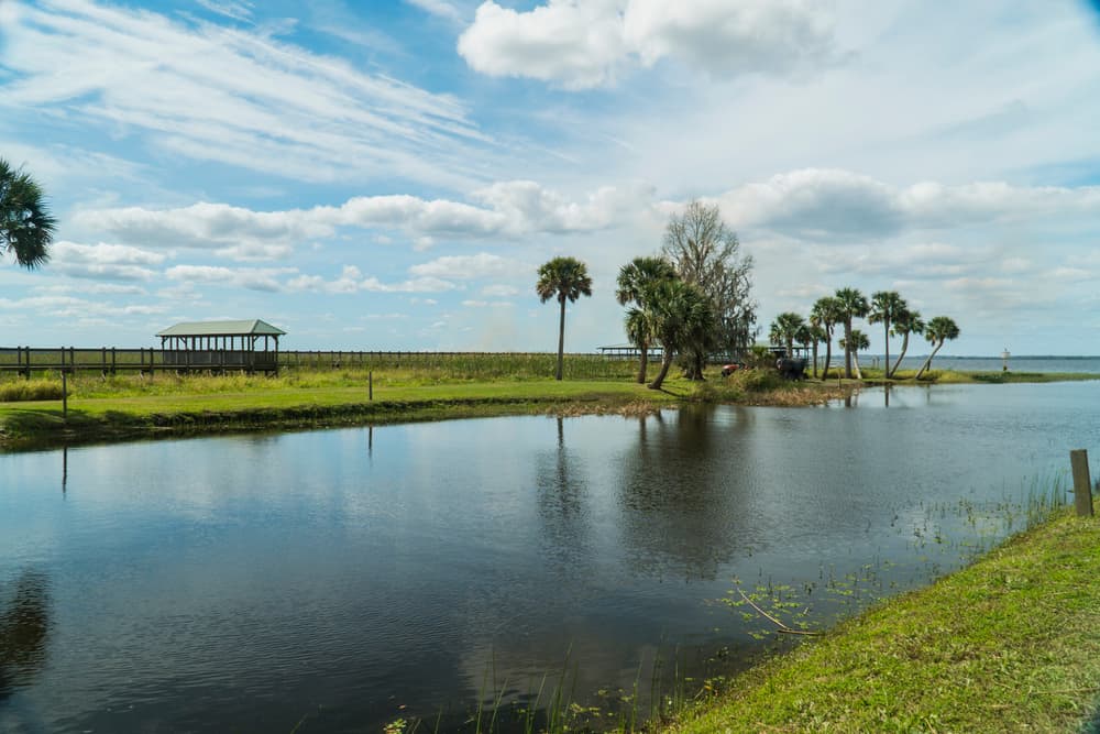 Late morning Lake Tohopekaliga located in central Florida Osceola County