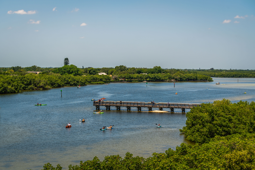 Kayaking in tampa at Weeden island preserve