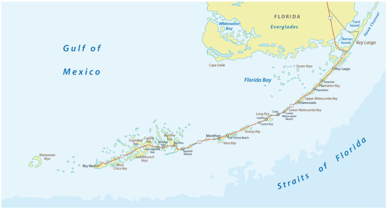 Overseas Highway Florida Keys Map