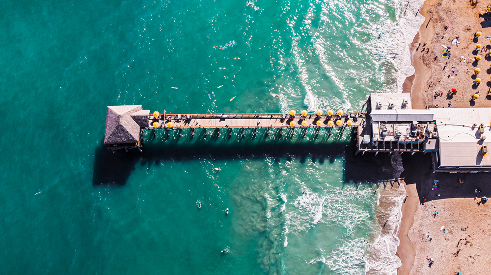 pier from above one of the best things to do in cocoa beach