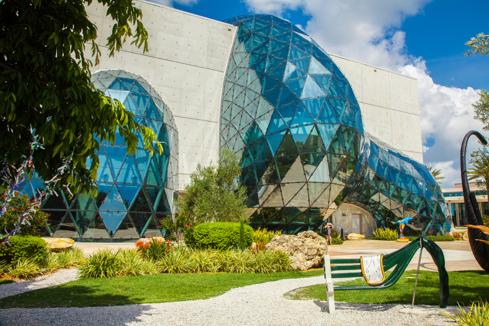 Salvador Dali Museum in St. Petersburg from the outside. It's one of the things to do in Florida in July.  