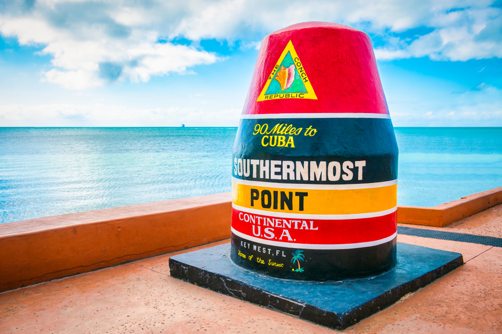 The large sculpture in the FL Keys that marks the southernmost point of the continental USA