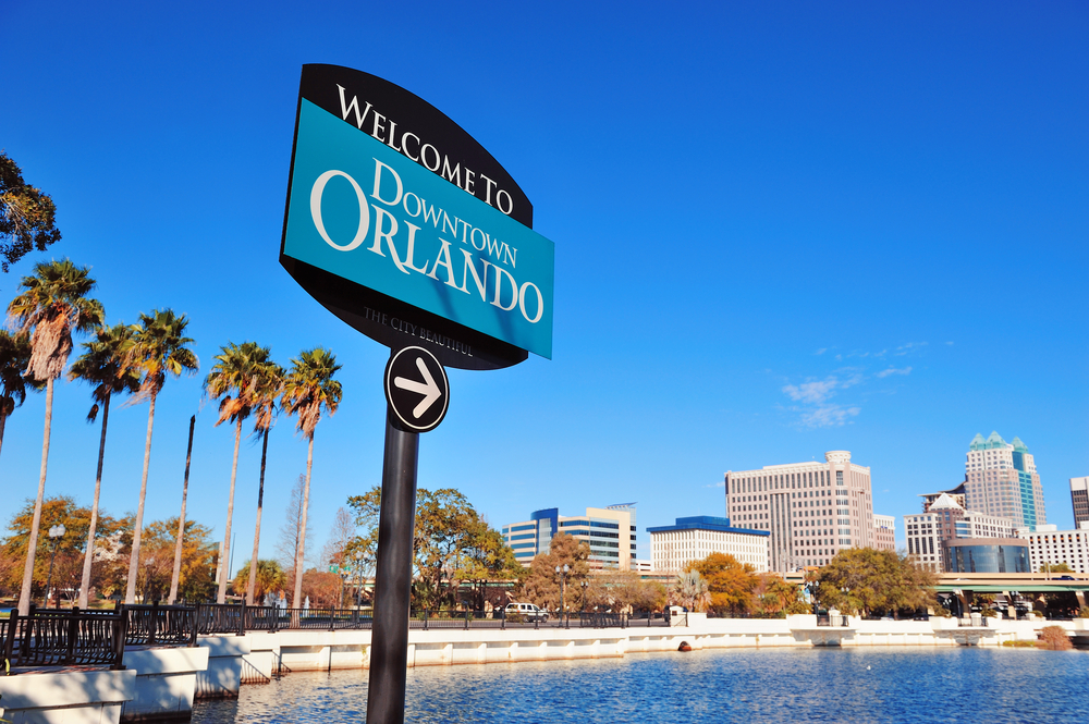 Don't worry about doing Orlando with kids: as this welcome sign shows the entrance to downtown Orlando, there are tons of activities to do within the city! 