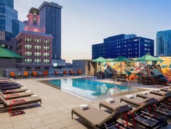 rooftop pool at one of the best places to stay in tampa florida