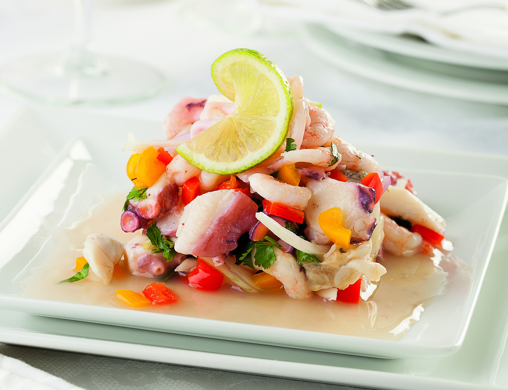a ceviche dish is the perfect thing to order at the seafood inspired hamptons social restaurant
