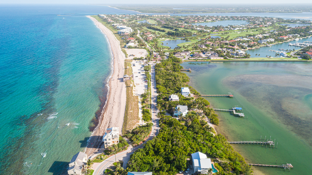 aerial view of an island best things to do in hutchinson island