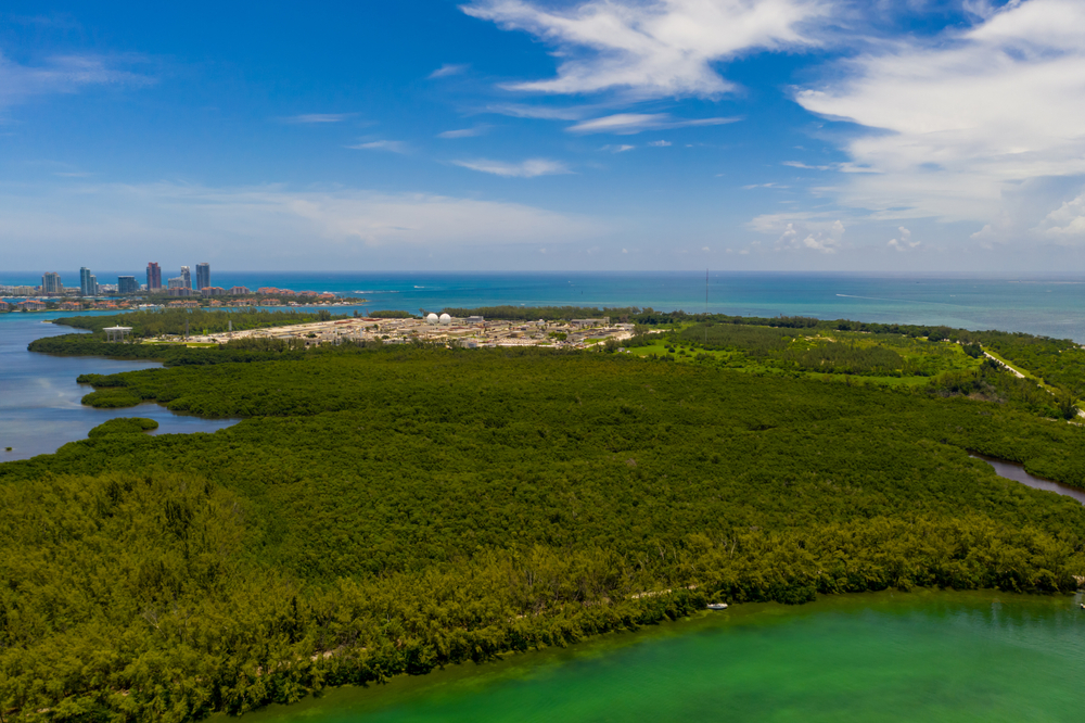 aerial photo of an island best florida east coast islands