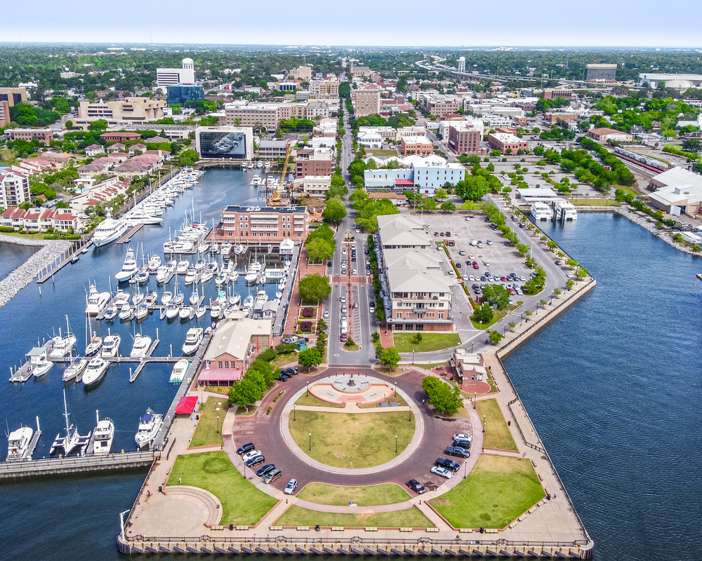 Living in North Florida can also be great: cities like Pensacola, as seen in this photo, show are more calmer way of life on the coast with yachts and docks. 
