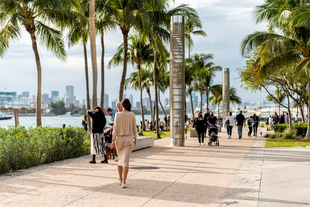 Living in Miami means you can walk to a lot of places in the city: guests love the walkways and ease it takes to get from place to place, as well as the scenic routes as shown in this photo. 