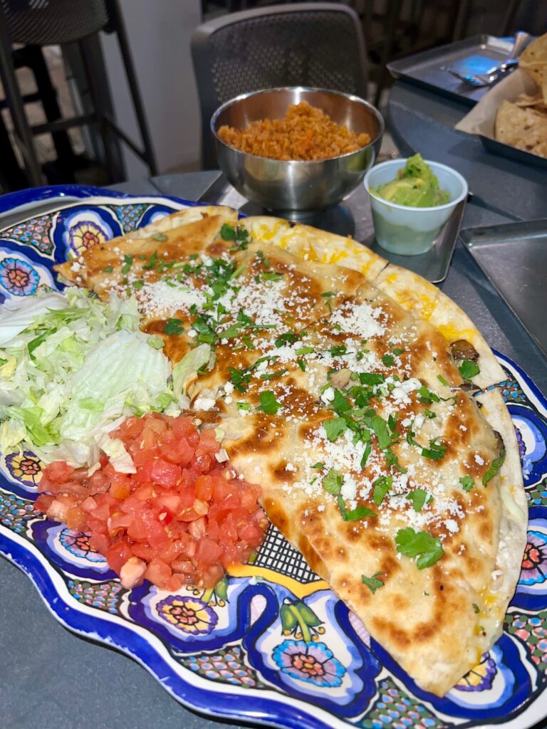 delicious plate of Mexican Food at Amigos