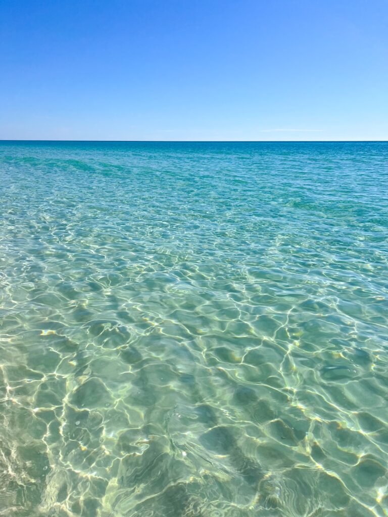 the gorgeous water at one of the state parks