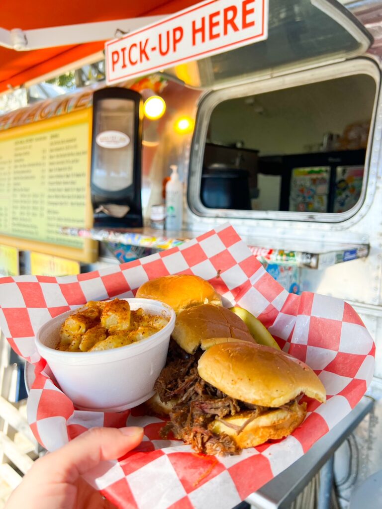 One of the airstream trailers food trucks in Seaside