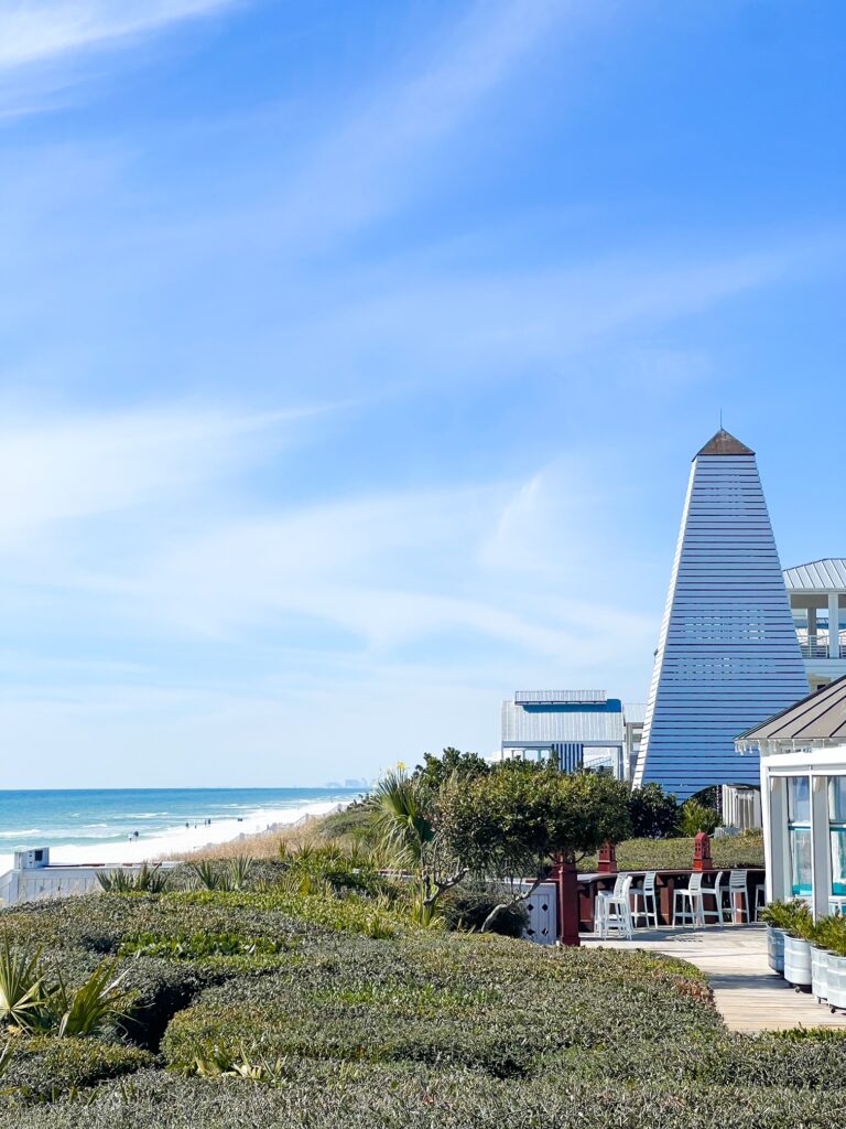 the beach view of Seaside 