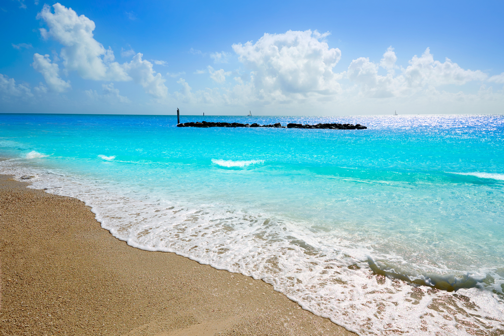 beautiful blue water of fort zachary taylor state park