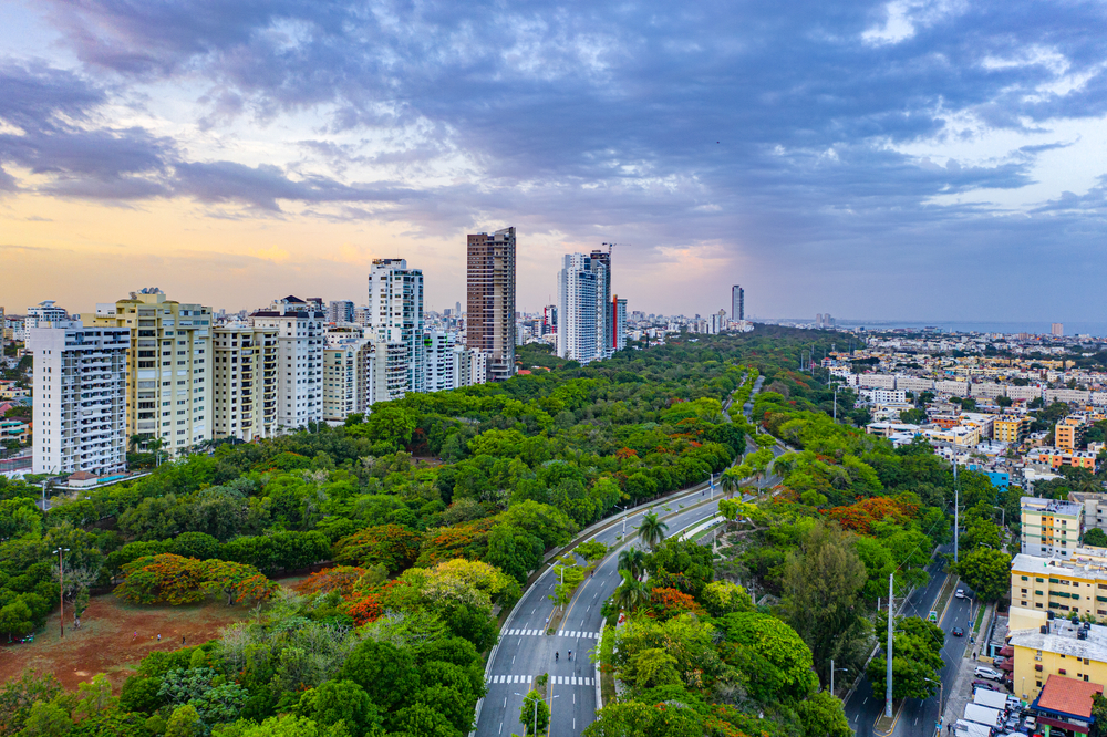 Nice afternoon in the Mirador Sur park in Santo Domingo, Dominican Republic